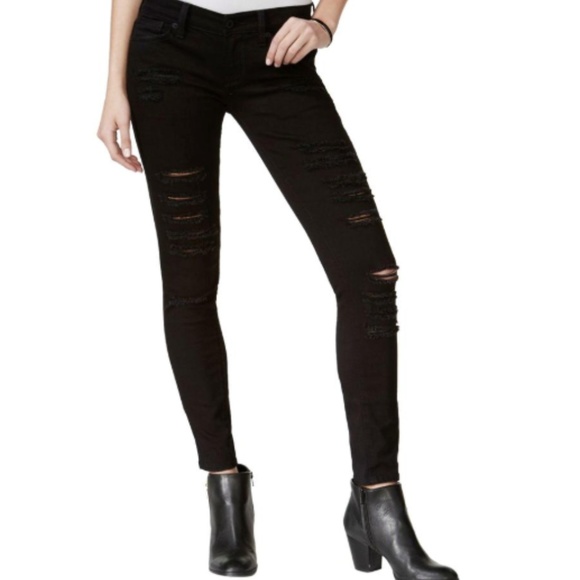 Lucky Brand Denim - Lucky Brand Black Brooke Distressed Wash Jeans